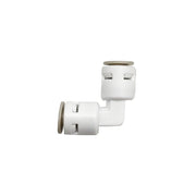Raccordo a gomito intermedio 1/4 x 1/4 per tubo depuratore  -ECOSO