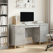 Scrivania con lo scaffale Grigio Cemento 142,5 x 50 x 75 cm 3414597