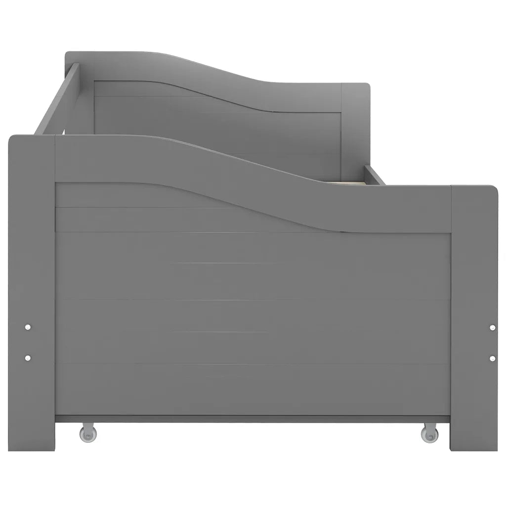 Dormeuse Estraibile senza Materasso-Divano Letto Grigia 90x200 cm