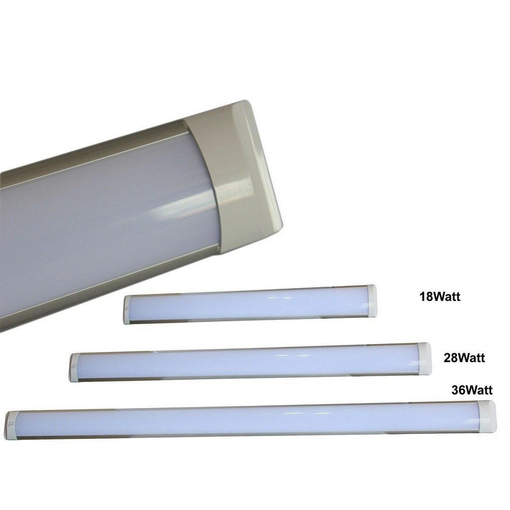 Trade Shop - Neon Applique Barra Led Smd Applique Soffitto Plafoniera 18w 28w 36w Watt 6500k -  28 Watt