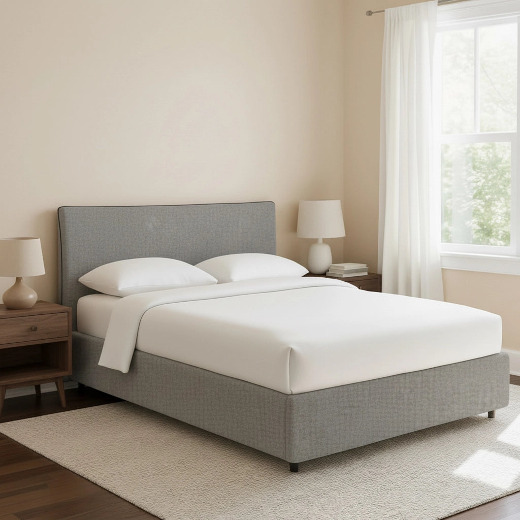 Altrincham, Letto Piazza e Mezza Sfoderabile Made in Italy, Grigio Cenere
