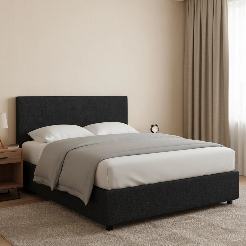 Redditch, Letto Piazza e Mezza Sfoderabile Made in Italy, Grigio Scuro