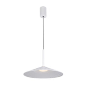 Lampada a sospensione bianca cono piatto LED 9W Sardena Italux