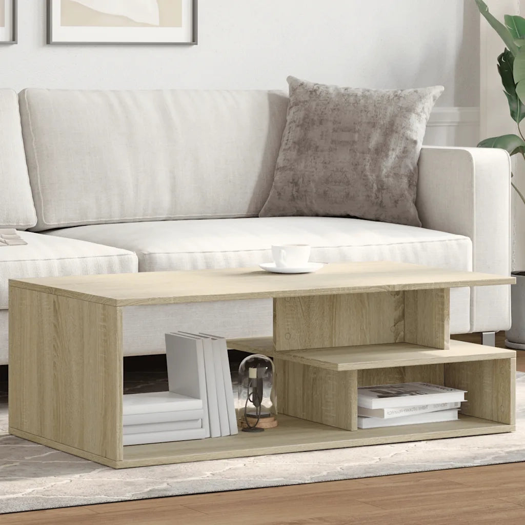 Tavolino salotto | Tavolino da caff¨¨ | Tavolino da Soggiorno Rovere Sonoma 102x55x35cm in Legno Multistrato