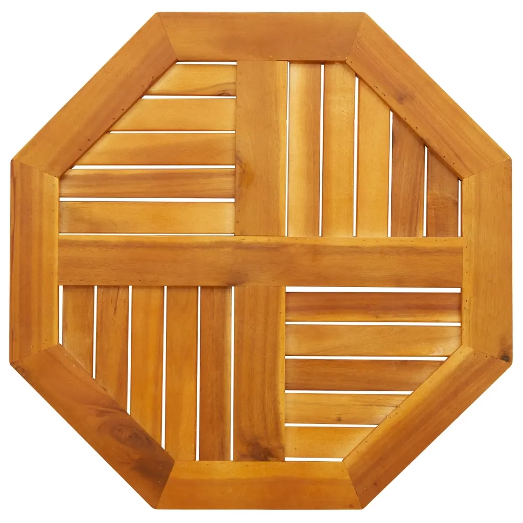 Piano per Tavolo 60x60x2 cm Ottagonale Legno Massello di Acacia 4004260