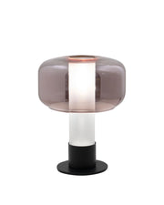 Lampada da Tavolo Flick Ametista, Struttura in Metallo e Vetro Borosilicato, Dimmerabile al Tocco, Attacco E14 15W, IP20 - Flick