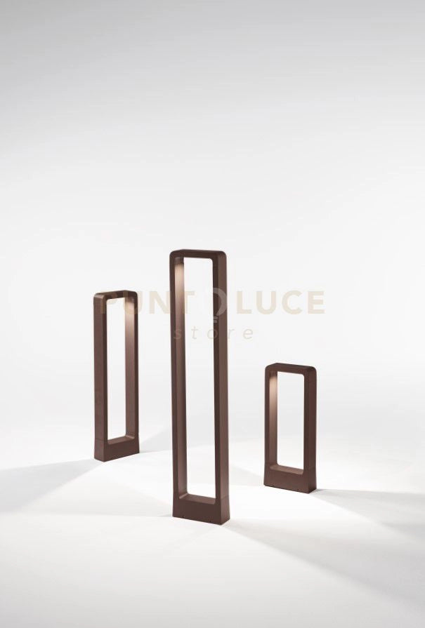 NATURE PALETTO DA STERNO LED 4000K 698LM 12W IP65 CORTEN H.40CM