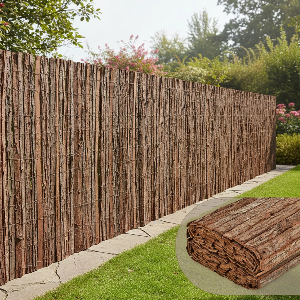 Recinzione Zamora di Corteccia Albero Schermatura Protezione 300x150 cm casa.pro