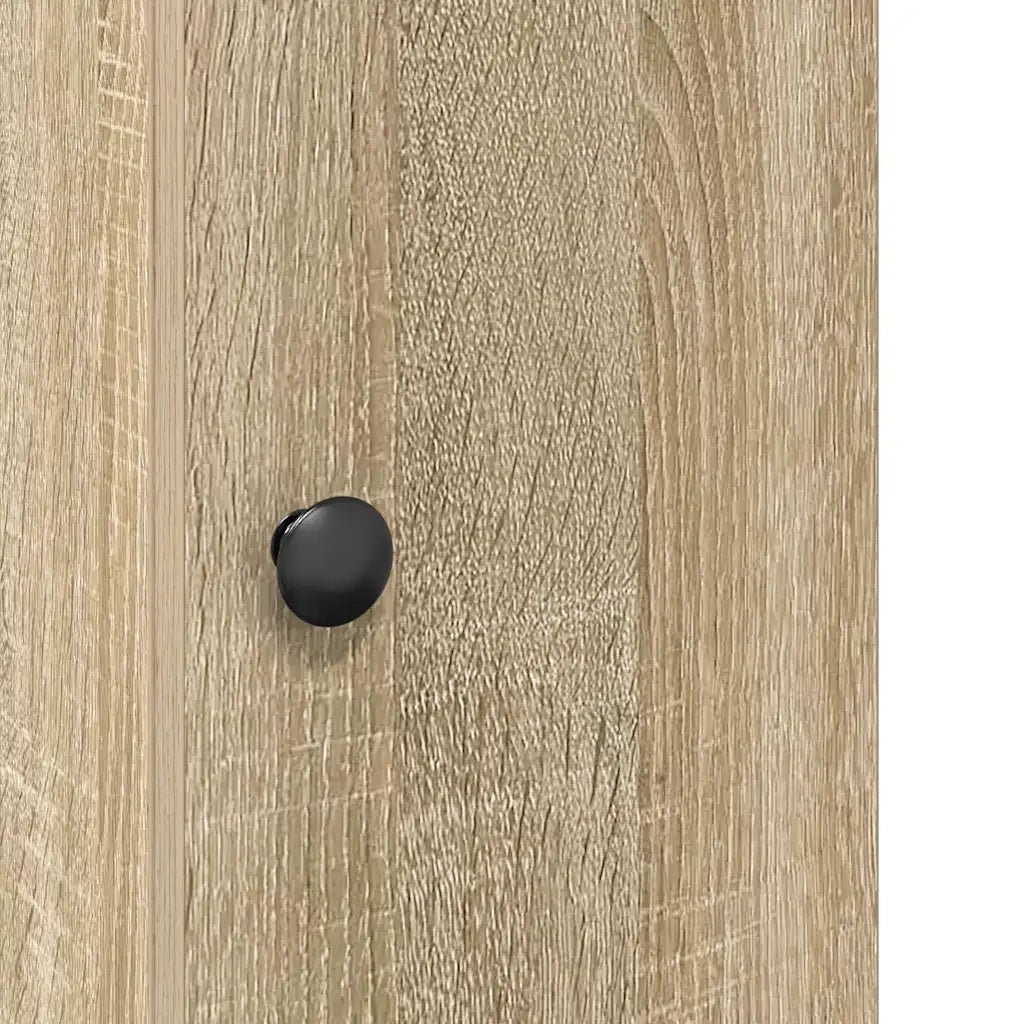 vidaXL Mobile da Bagno con Portarotolo Rovere Sonoma 20,5x22x72 cm