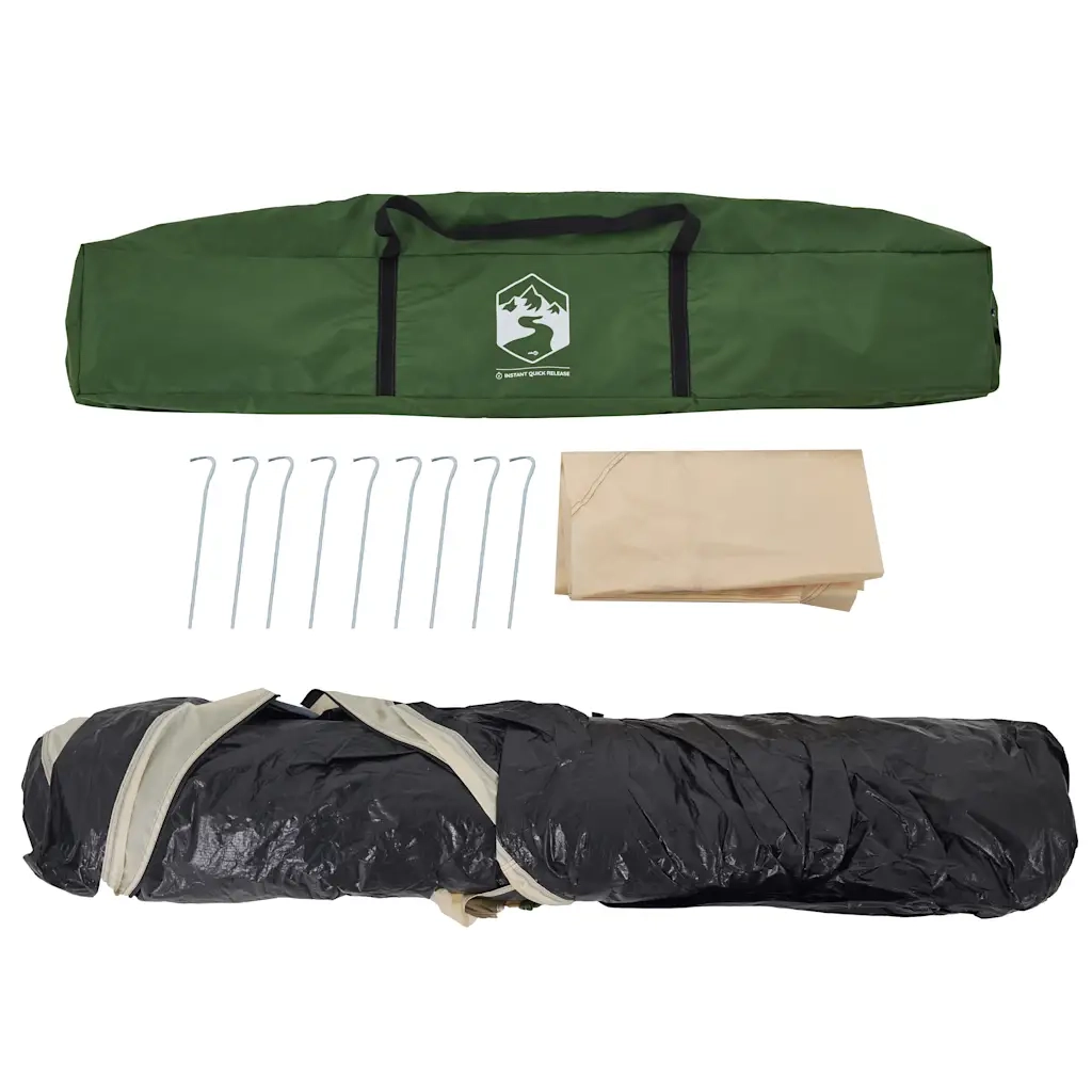 Tenda Familiare a Cupola 6 Persone Verde a Rilascio Rapido 4004233