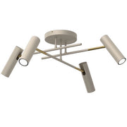 Plafoniera Axion minimal 4 faretti crema GU10 Luminex