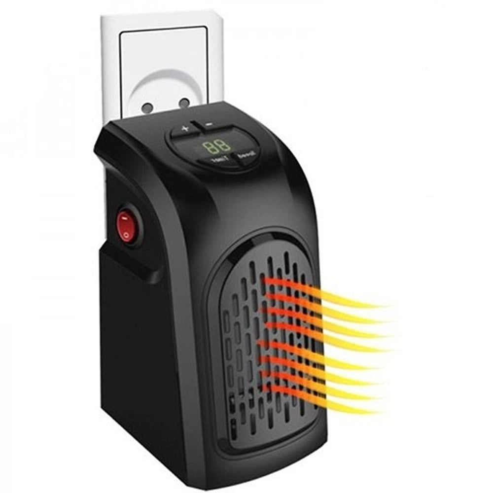 Trade Shop - Stufa Elettrica Portatile A Basso Consumo 350w Gradi Regolabili Per Casa Ufficio -
