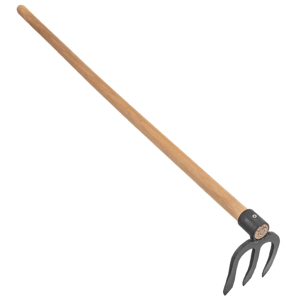 Zappa da giardino forgiata KADAX da 12 cm per diserbo con manico in acciaio di alta qualità