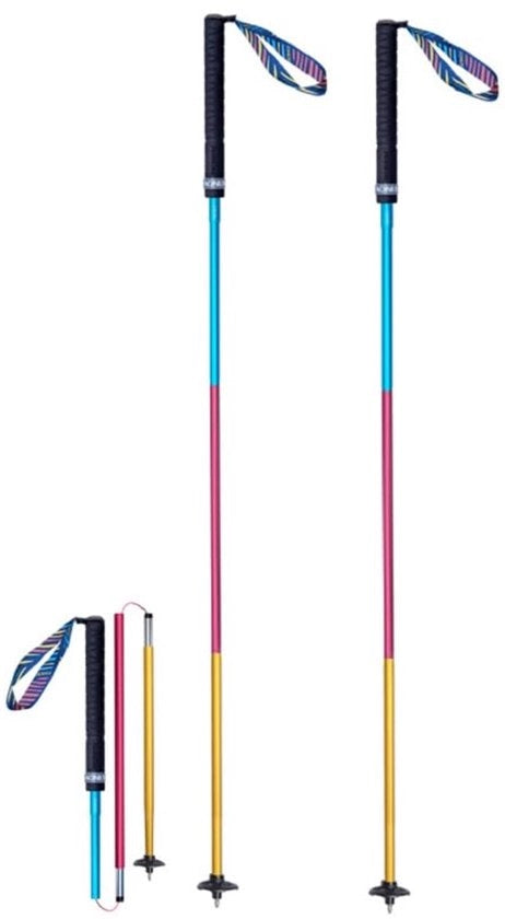 Wandstaf opvougbile, bastone da camminata leggero in alluminio, 110/120 cm regolabile