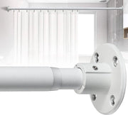 Maniglia per tende estensibile - Senza forare - 70-230 cm - Bianco opaco