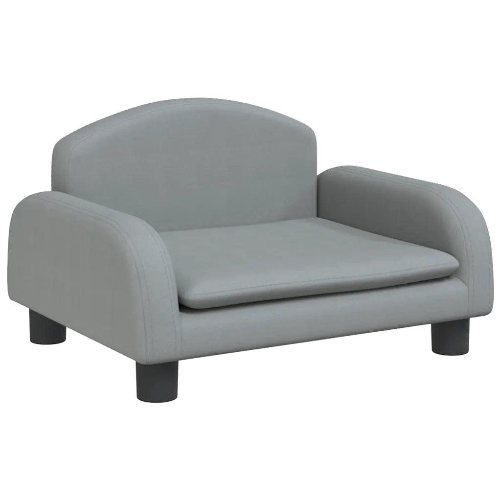 Lettino per Cani Grigio Chiaro 50x40x30 cm in Tessuto CFW6932203