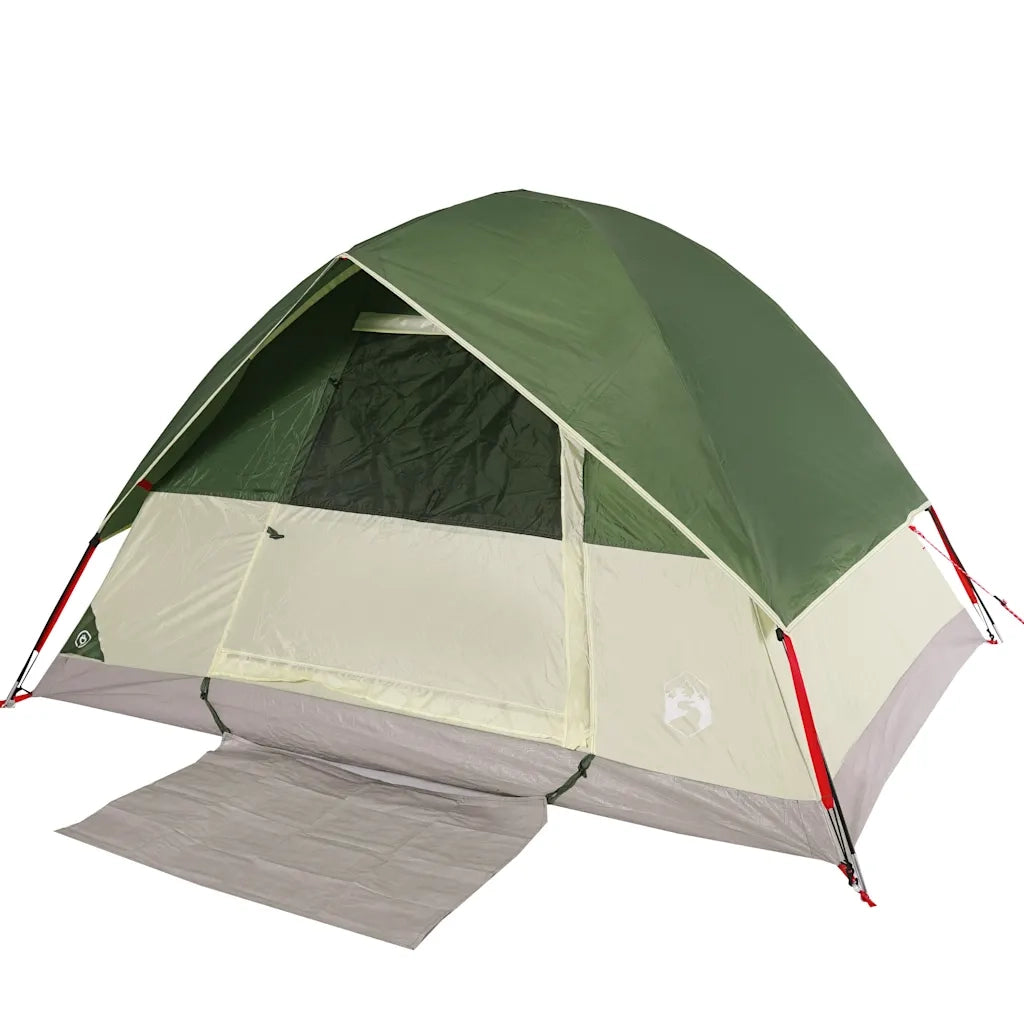 Tenda da Campeggio a Cupola per 2 Persone Verde Impermeabile 94691