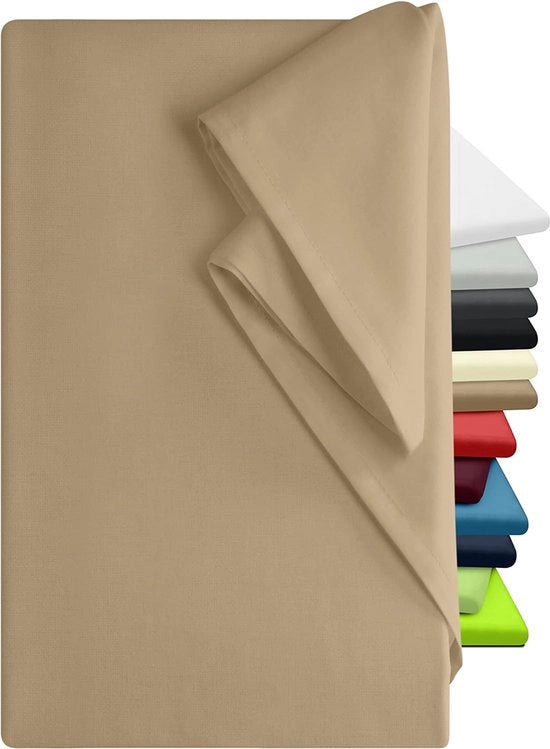 Set di lenzuola da 100% cotone in 5 colori e 3 diverse misure senza elastico