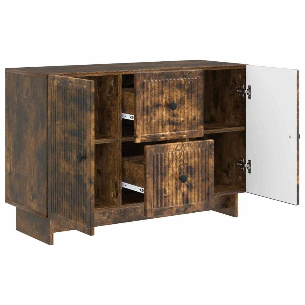 Credenza Rovere Fumo 89 x 34,5 x 60 cm Legno ingegnerizzato