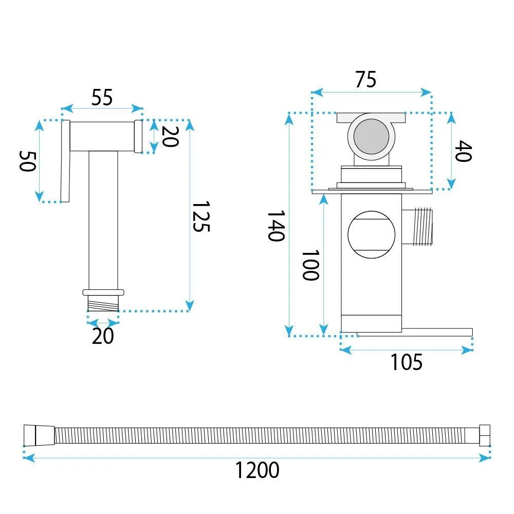 Rubinetto Bidet Rea Grace Titan