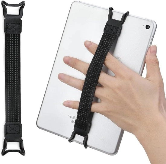Piede di lettura per tablet cintura leggera e versatile con cinturino da polso alta elasticità supporto antiscivolo 2-19 cm nero