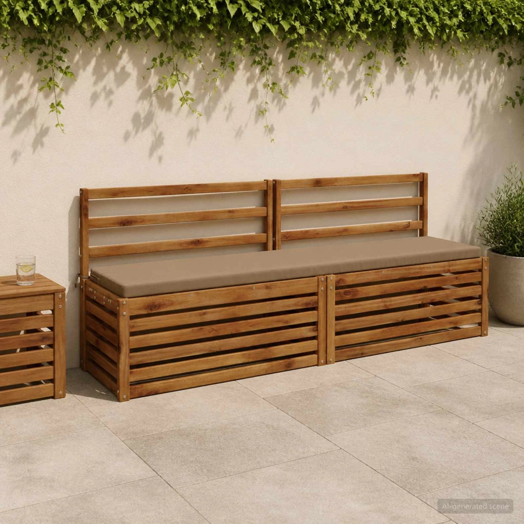 Cuscini per Panchina a 2 Pezzi SOEST 2 pz 100% Poliestere 949133