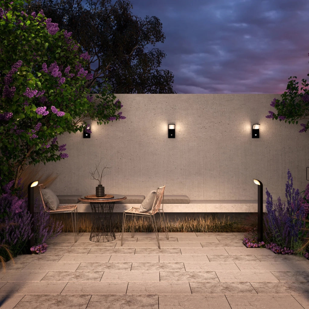 Maytoni Paletto da Esterno Moderno Stock LED Integrato 1 luce IP65 grafite alluminio diffusore bianco opaco
