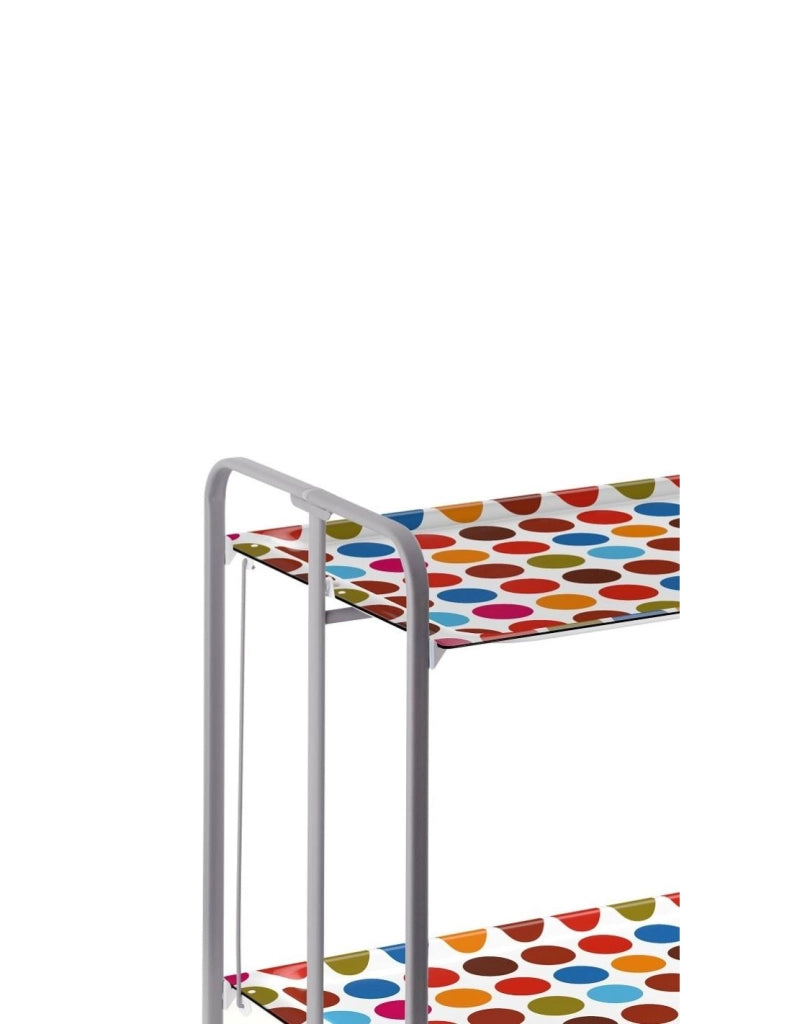 Carrello da cucina pieghevole grigio con ruote BAUHAUS 2 ripiani