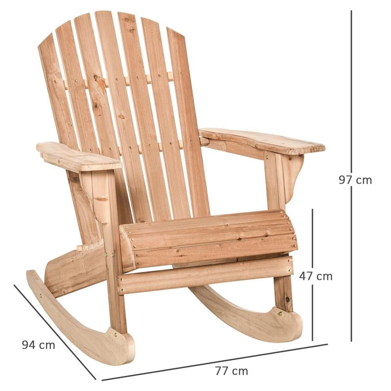 SEDIA ADIRONDACK IN LEGNO PER GIARDINO IMPERMEABILE COLOR TEAK