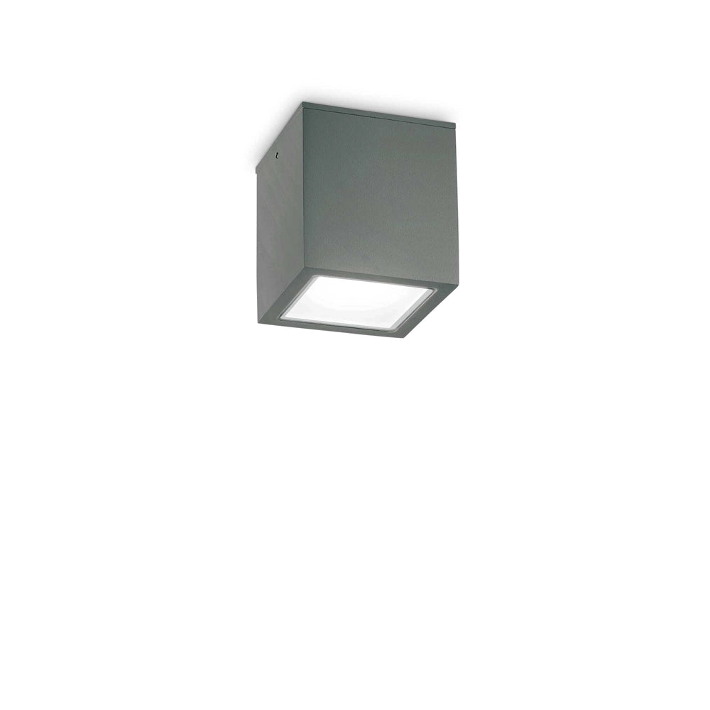 Plafoniera Moderna Techo Metallo Antracite 1 Luce Gu10 Small