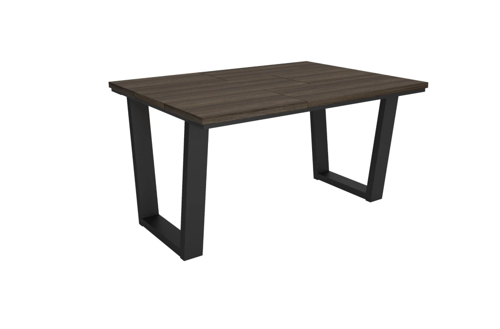 Tavolo da Pranzo, 140x90x74 cm, Per 6 persone, Tavolo Cucina, Rovere scuro