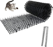 Mat per Scare Kattie 200 x 28 cm – Mat con Filo Scaccia e Spine – Mat di Rifiuto con 8 Spine a U per Animali Domestici, Giardino e Cancello