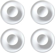 Eierdopjes Keramici - Eierdopjes con Sostegno - Eleganti e Ripiegabili - Bianchi - Eierstandaard per Cucina - Adatti per Colazione -