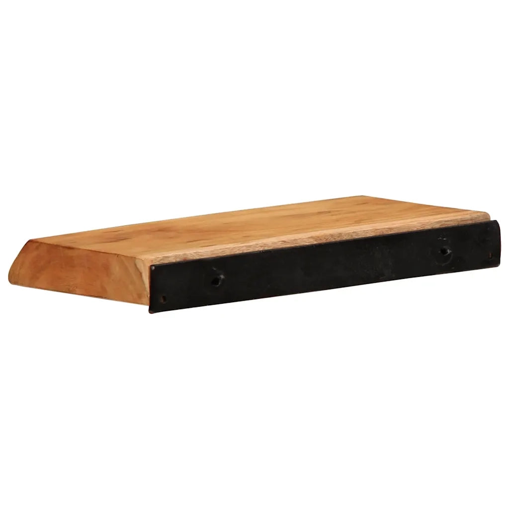 Mensole da Parete 2 pz 30x20x3,5 cm in Legno Massello di Acacia 373623