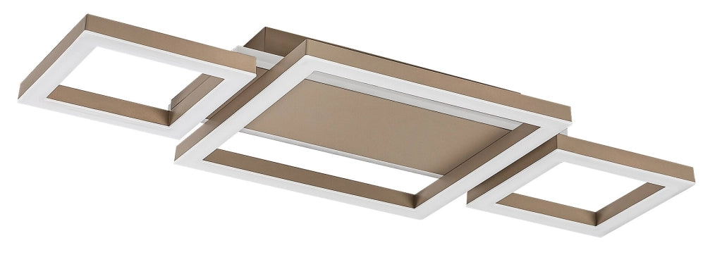 Plafoniera LED Glavian 5 luci grigio-beige Rabalux
