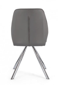 Set 4 Sedie 44x62x88h cm Maxwell Pu Grigio