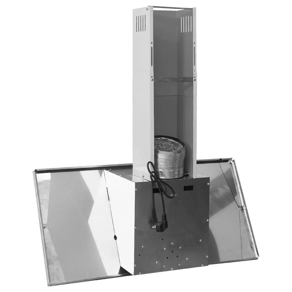 Cappa a parete da 90 cm in acciaio inox e vetro temperato argento 02_0005858