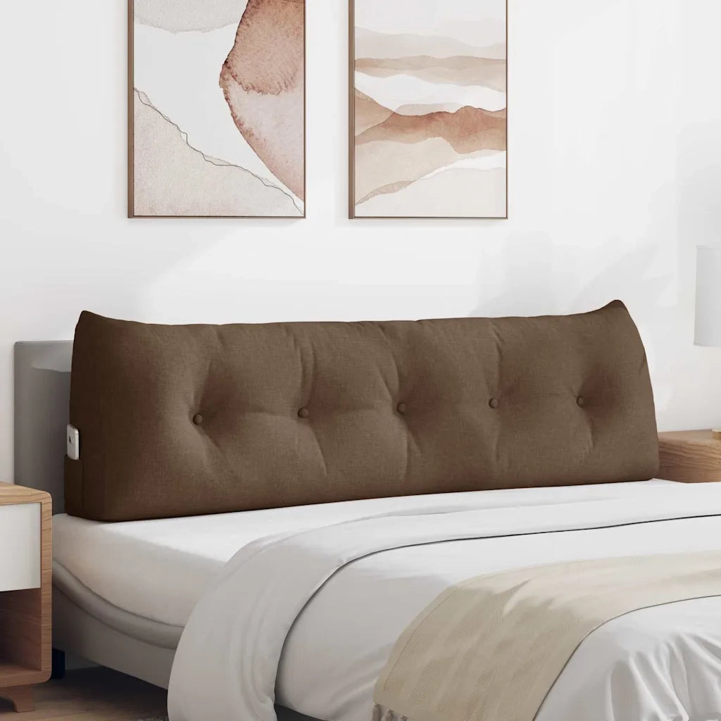 Cuscino per Schiena Marrone 160 x 24 x 50 cm Tessuto