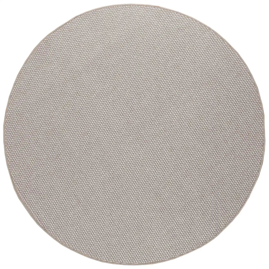 Tappeti per area Rotondo LUGO Crema e Taupe Ø 200 CM Poliestere 42022712