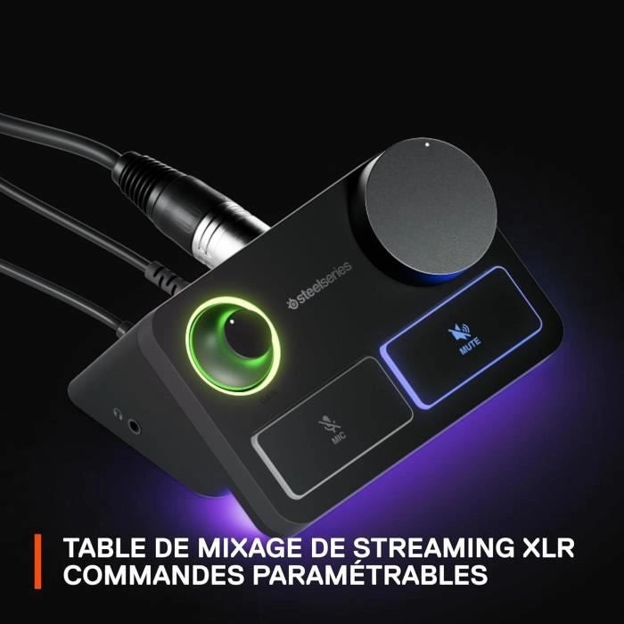 Microfono da gioco XLR di qualità da studio - STEELSERIES - ALIAS PRO - Nero