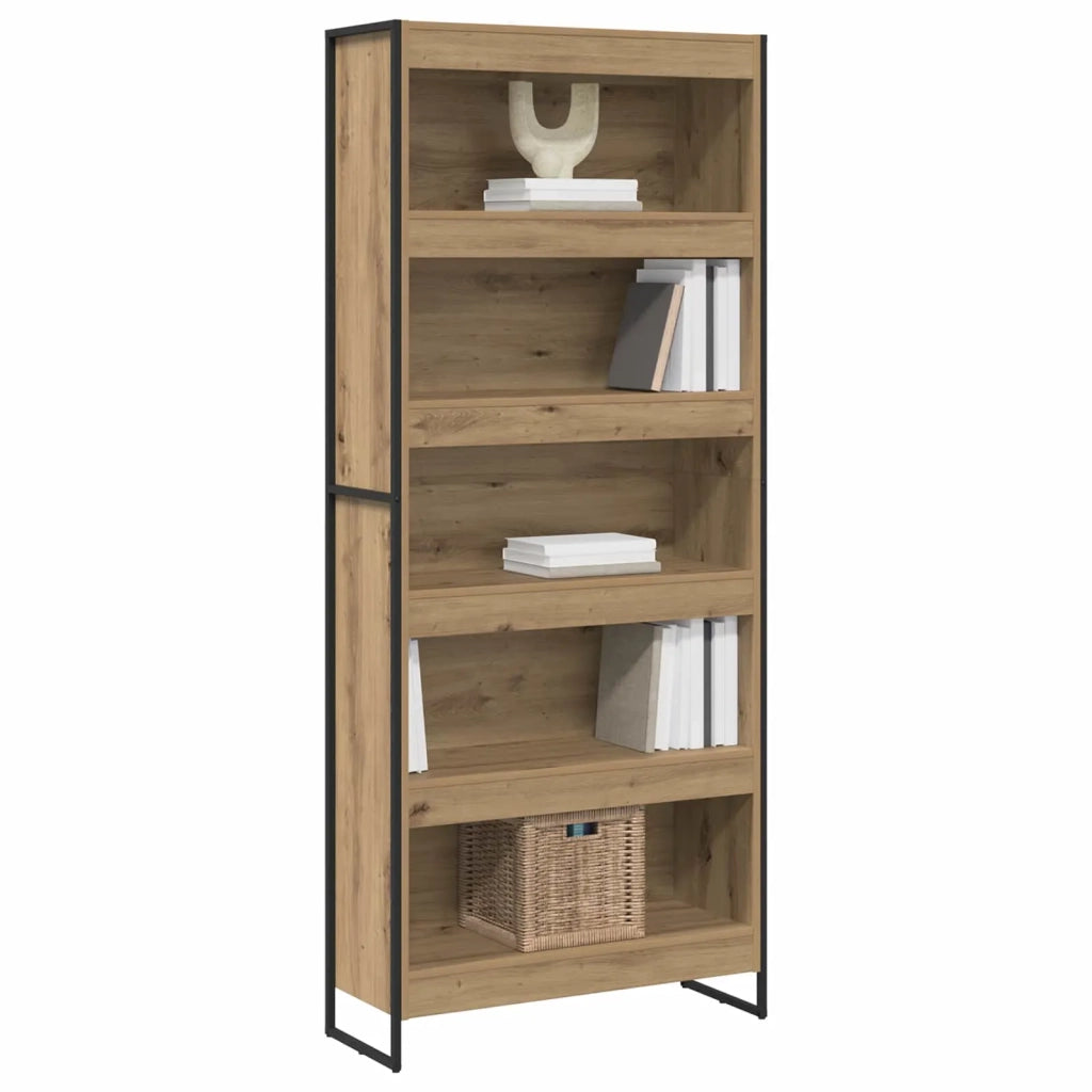 Armadio per Libri 2 pcs Rovere Artigianale 80 x 30 x 189,5 cm 3403015