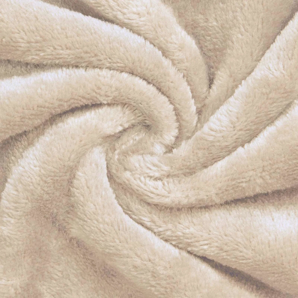 Accappatoio con Cappuccio Beige m Flanella CFW6363955