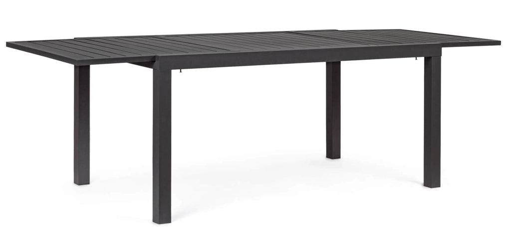 Tavolo da Giardino Allungabile 160/240x90x75 cm in Alluminio Hilde Antracite
