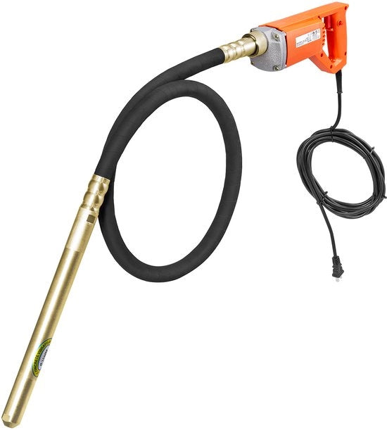 Elettrodrillo a mano, 960 W, 4000 t/min, elettrodrillo a mano con asta di 2 m, per la rimozione dei bolli d'aria e il miscuglio del cemento.