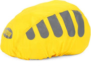 Set di 2 caschi per bicicletta impermeabili, caschi per bicicletta riflettenti, con spille regolabili, cappucci in tessuto, caschi per bicicletta da pioggia, adatti per bambini e adulti, alta visibilità, Giallo 3.