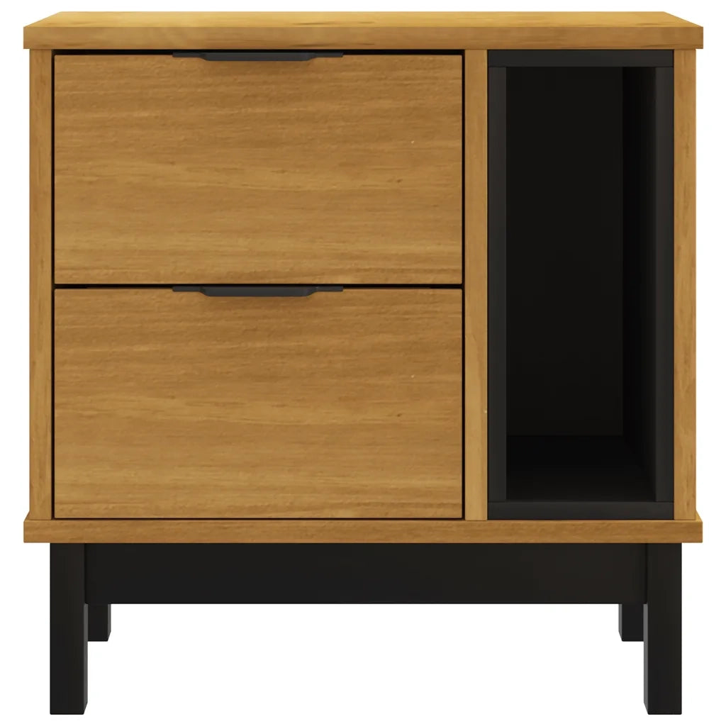 Comodino FLAM 49x35x50 cm in Legno Massello di Pino 357813