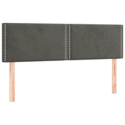 Testiera | Testata Grigio Scuro 144x5x78/88 cm in Velluto