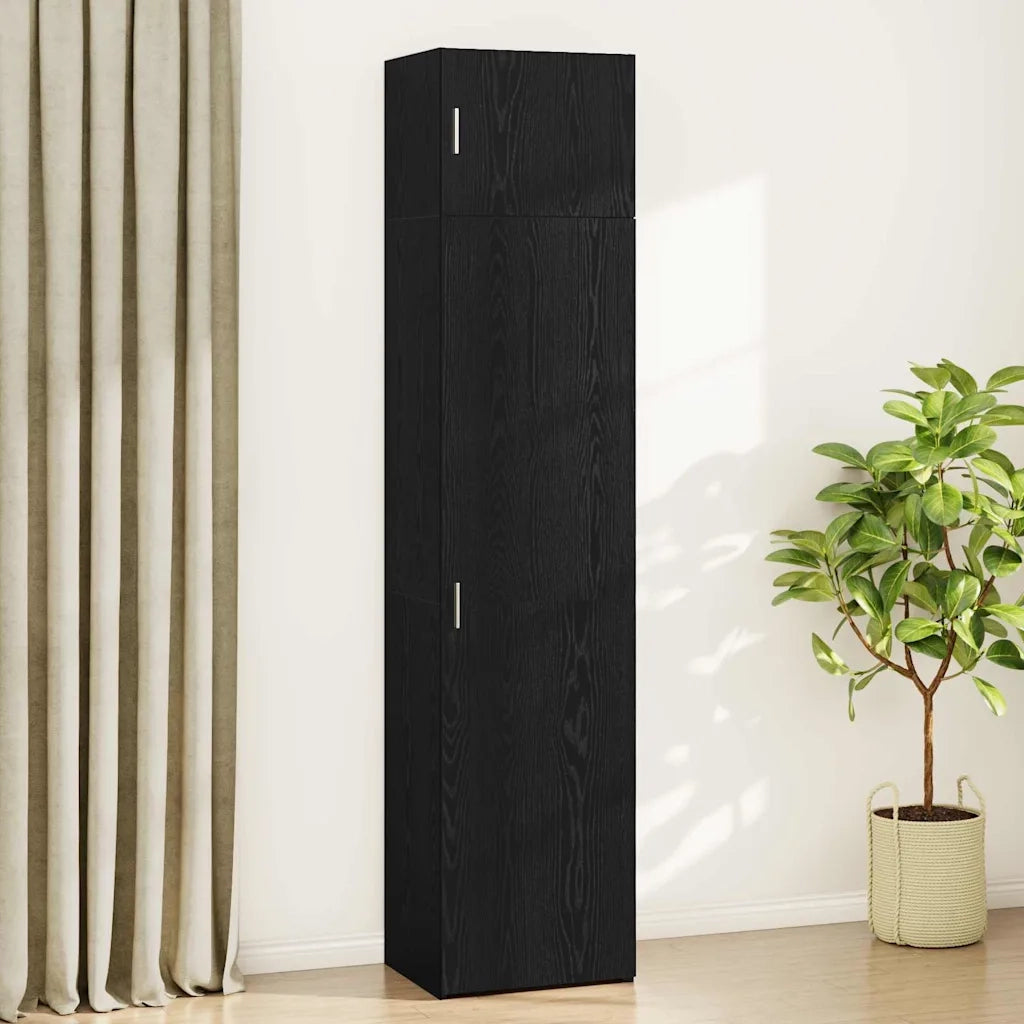 Credenza 3 pcs Rovere Nero