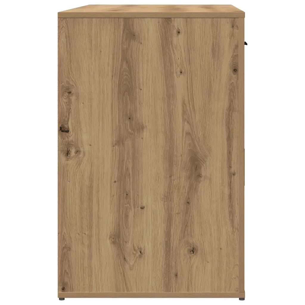 vidaXL Scrivania Rovere Artigianale 100x49x75 cm in Legno Multistrato