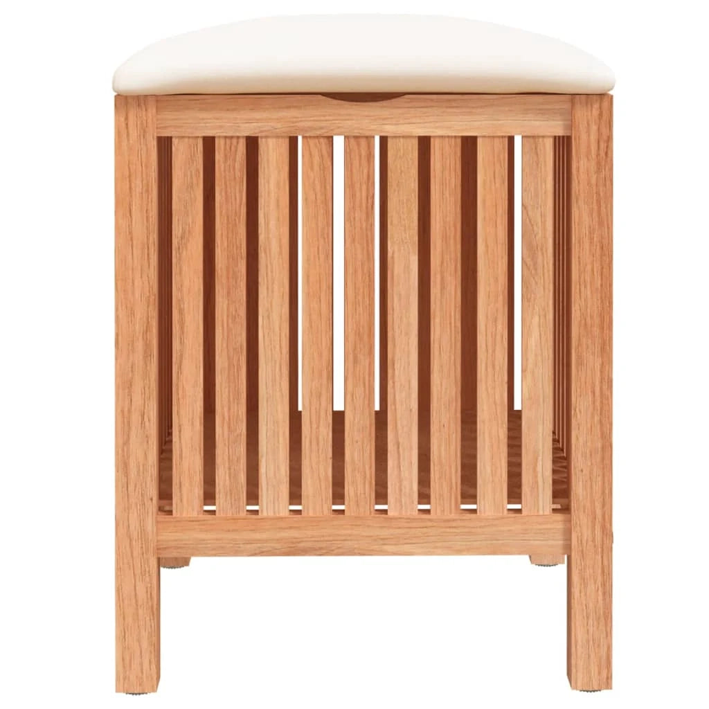 Sgabello da bagno 40,5 x 40 x 52 cm in legno massello di noce 02_0006183